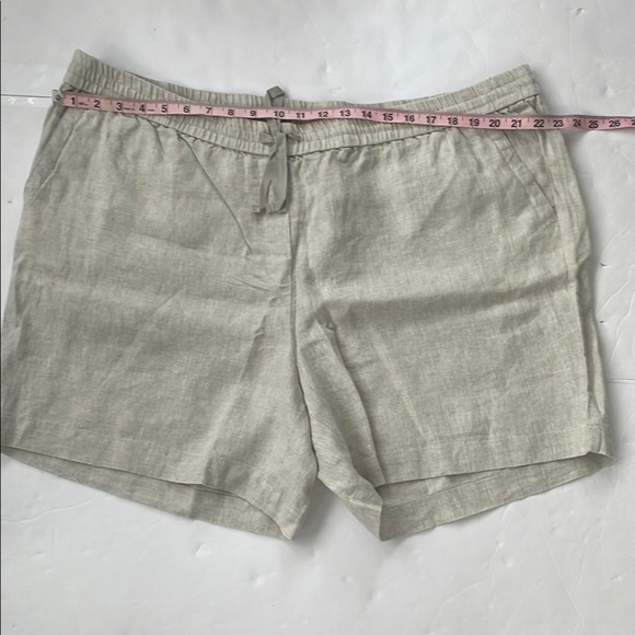 Talbots Pink and Beige/Tan Shorts Linen Relaxed Fit 3X Petite Set of 2 Bundle - Picture 10 of 15